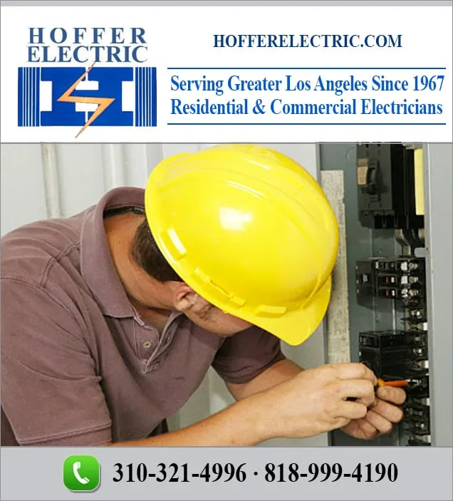 Trusted electrician providing circuit breaker repair in Woodland Hills, CA - Hoffer Electric