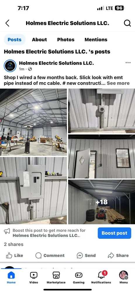 Slide of Holmes Electric Solutions