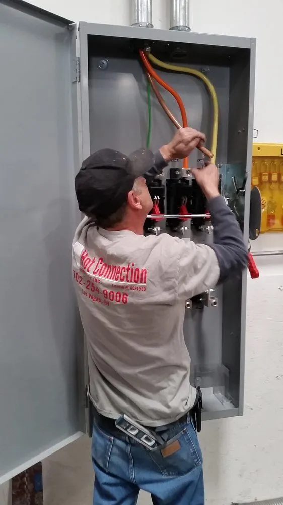 Slide of Hot Connection Electric