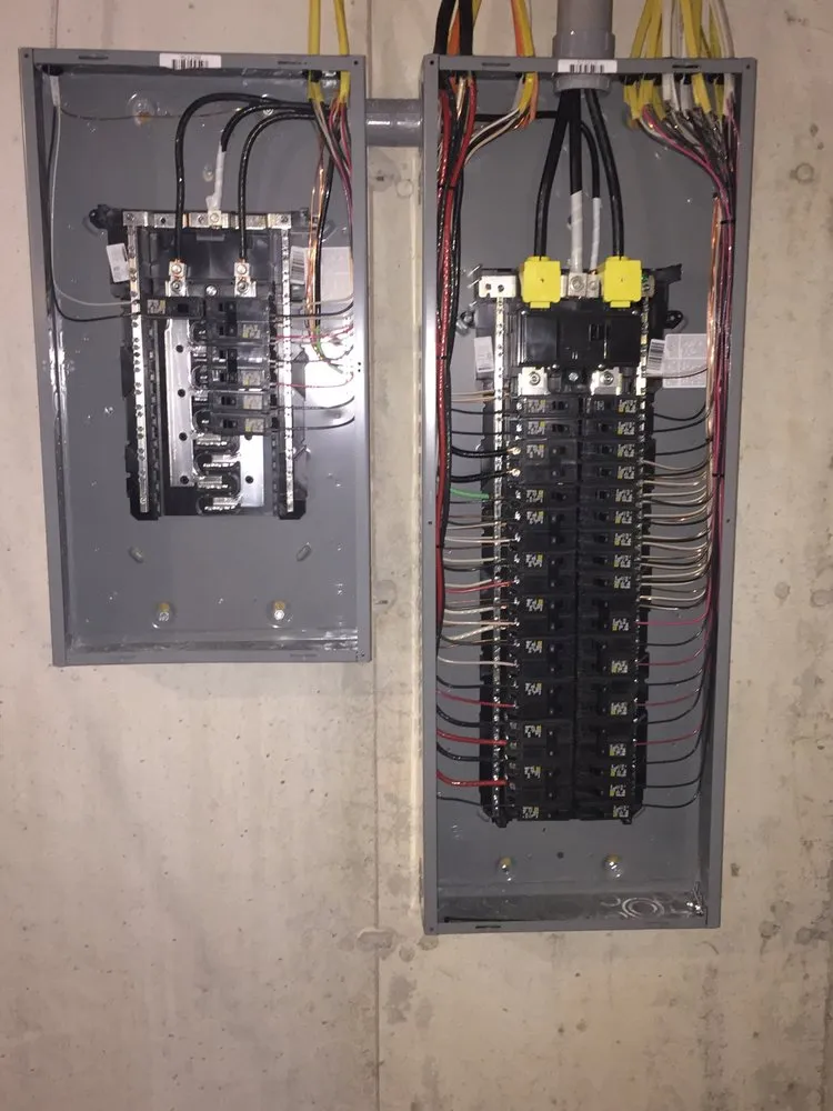 Certified electrician providing panel upgrade in , 