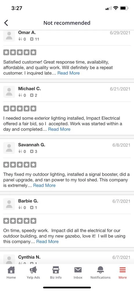 Slide of Impact Electrical Services