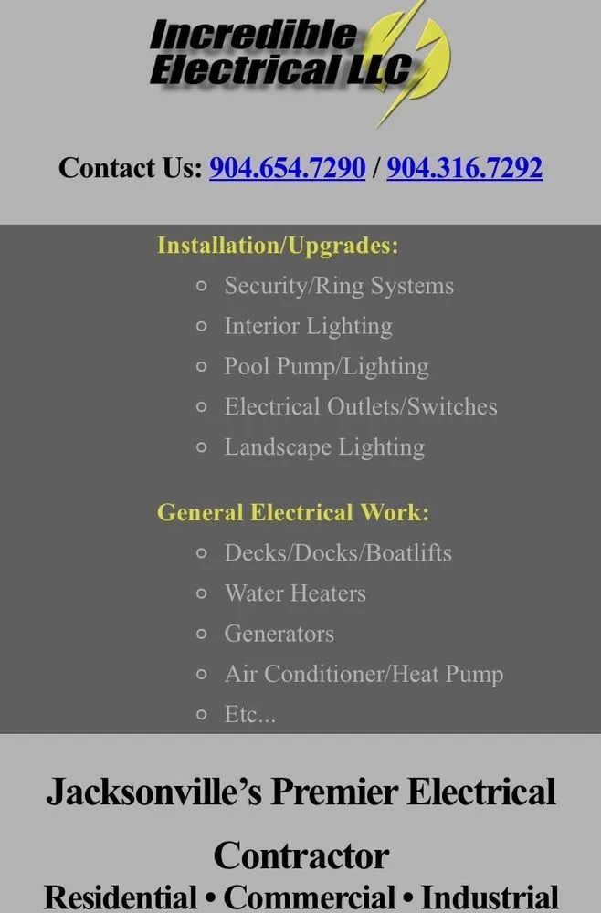 Slide of Incredible Electrical