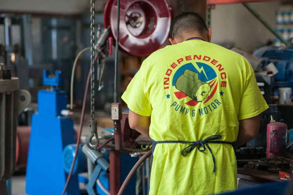 Slide of Independence Pump and Motor