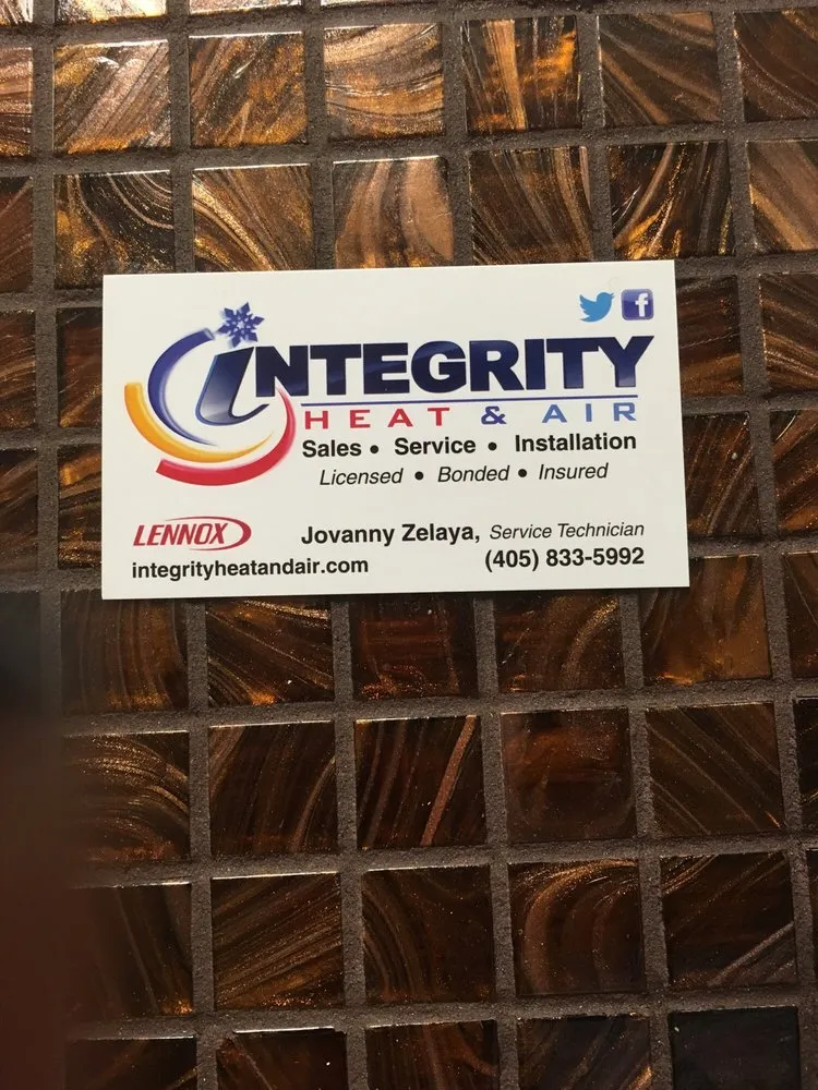 Slide of Integrity, Heat, Air, & Electric