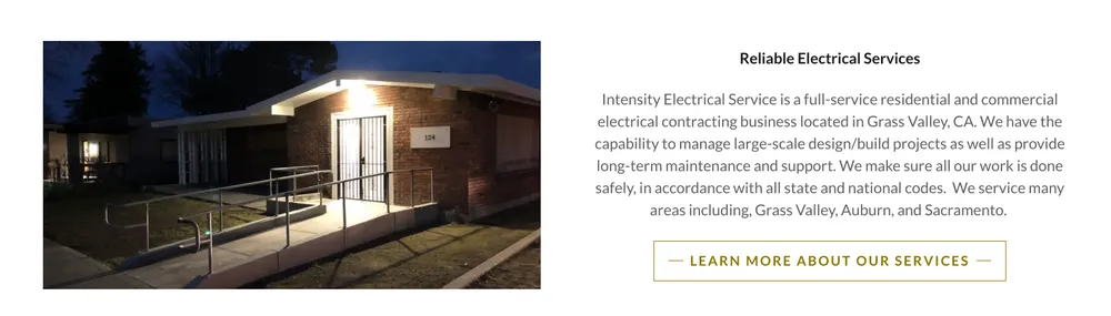 Slide of Intensity Electrical Service
