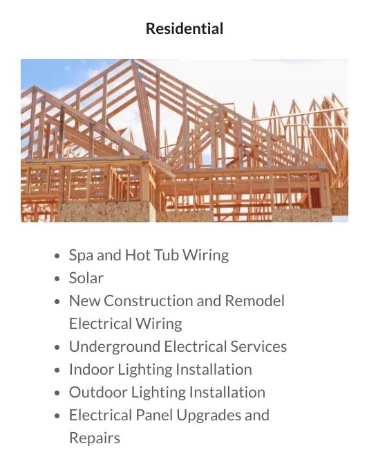 Slide of Intensity Electrical Service