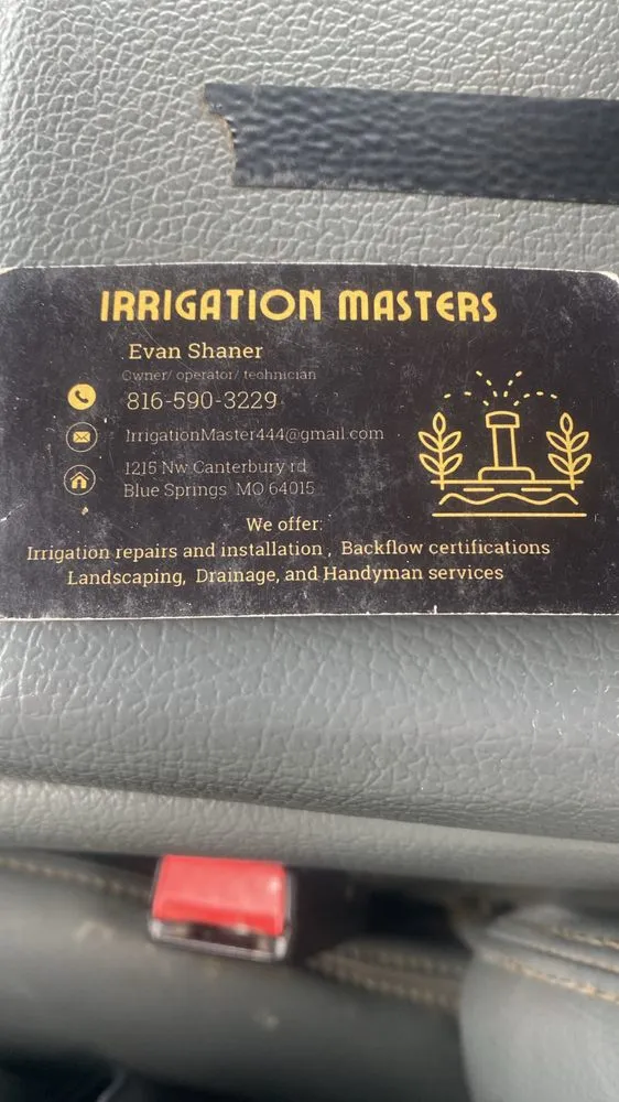 Slide of Irrigation Masters