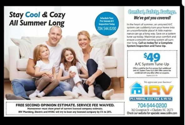 Irv Plumbing, Electric & Hvac