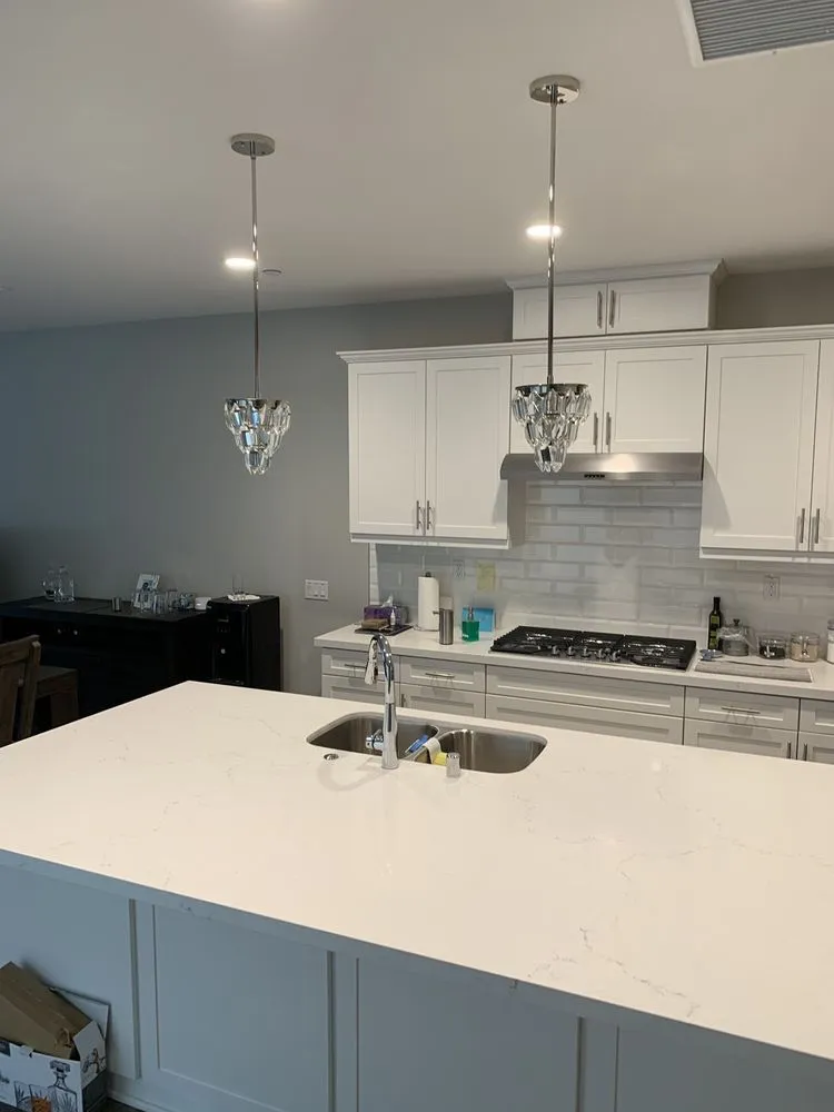 Professional electrical service for homes in lighting installation, by