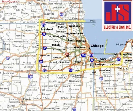 Slide of J & S Electric and Sign