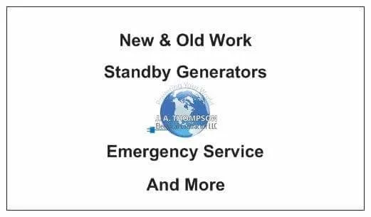 Reliable electrical repair service in Airville, PA - J A Thompson Electrical Contractor