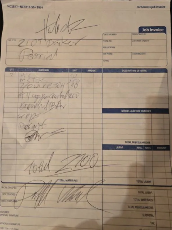 Slide of J Hulick Electric