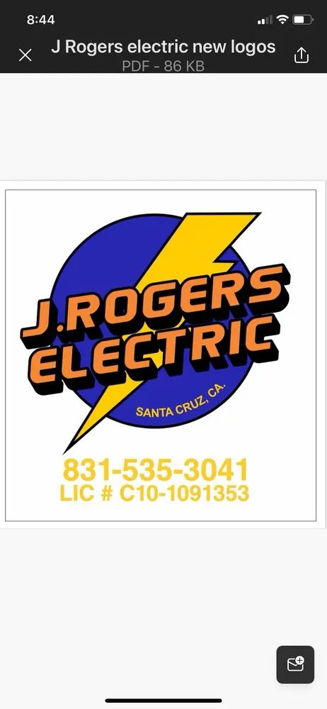 Slide of J Rogers Electric