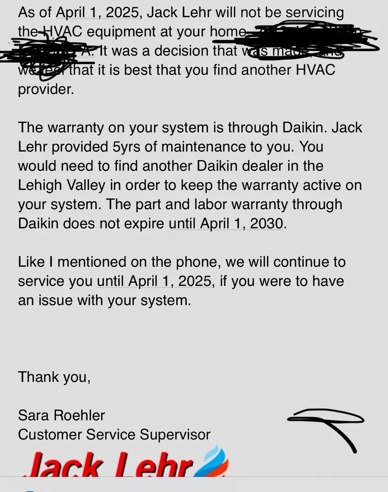 Slide of Jack Lehr Heating Cooling & Electric