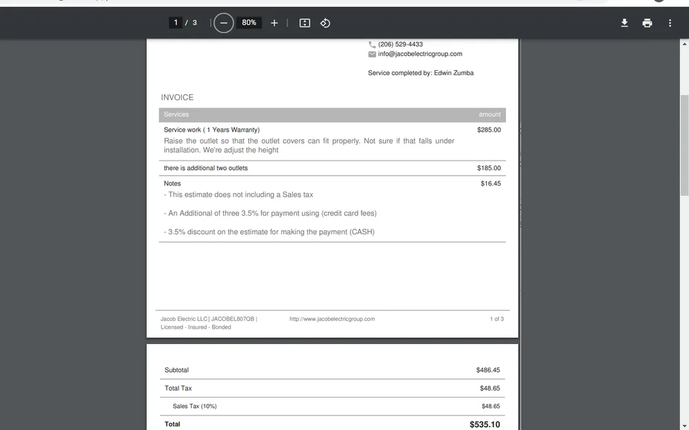 Slide of Jacob Electric