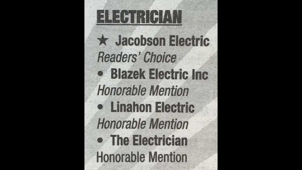 Slide of Jacobson Electric