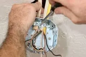 Slide of James and Technicians