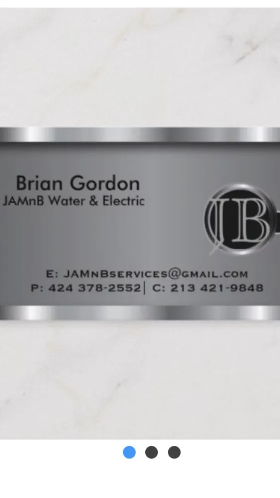 Slide of JAMnB Water and Electric