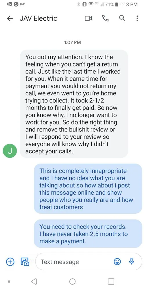 Slide of JAV Electric