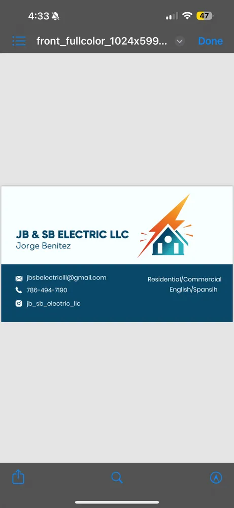 Slide of JB & SB Electric