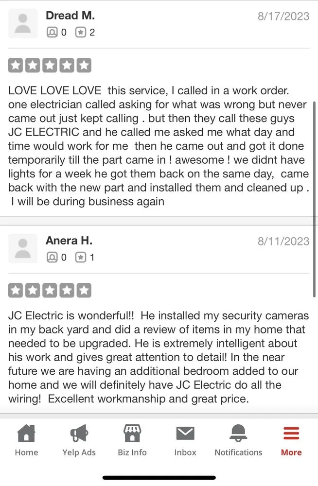 Slide of JC Electric