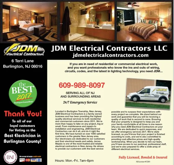 Emergency lighting installation service in Vincentown, NJ - JDM Electrical Contractors