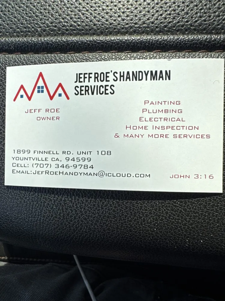 Slide of Jeff Roe's Handyman Service