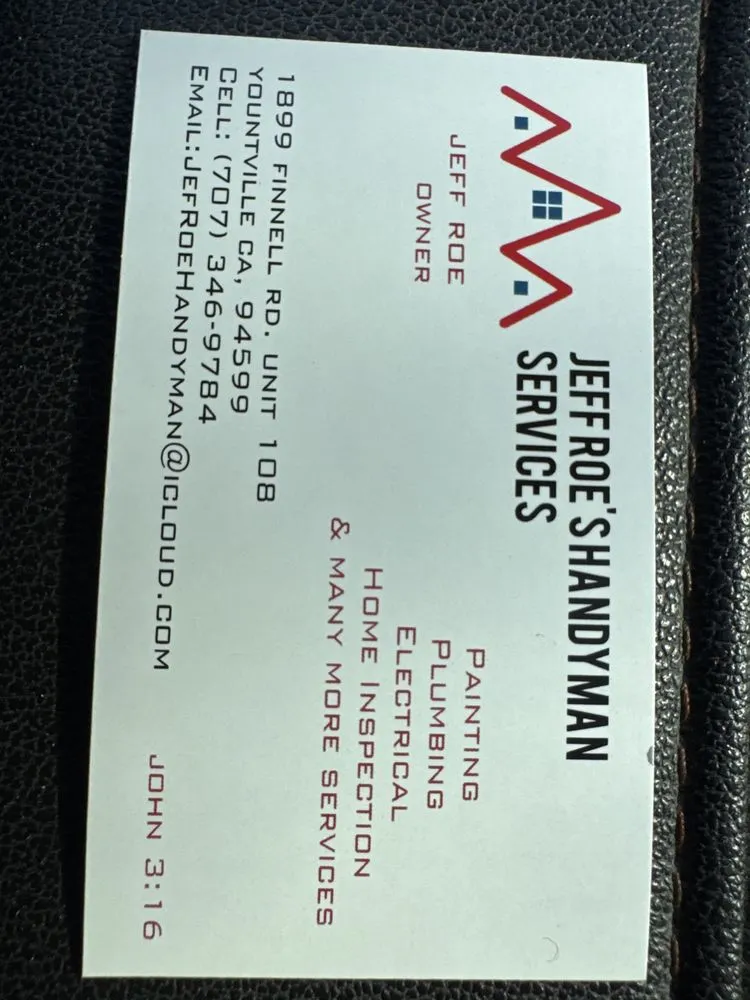 Slide of Jeff Roe's Handyman Service