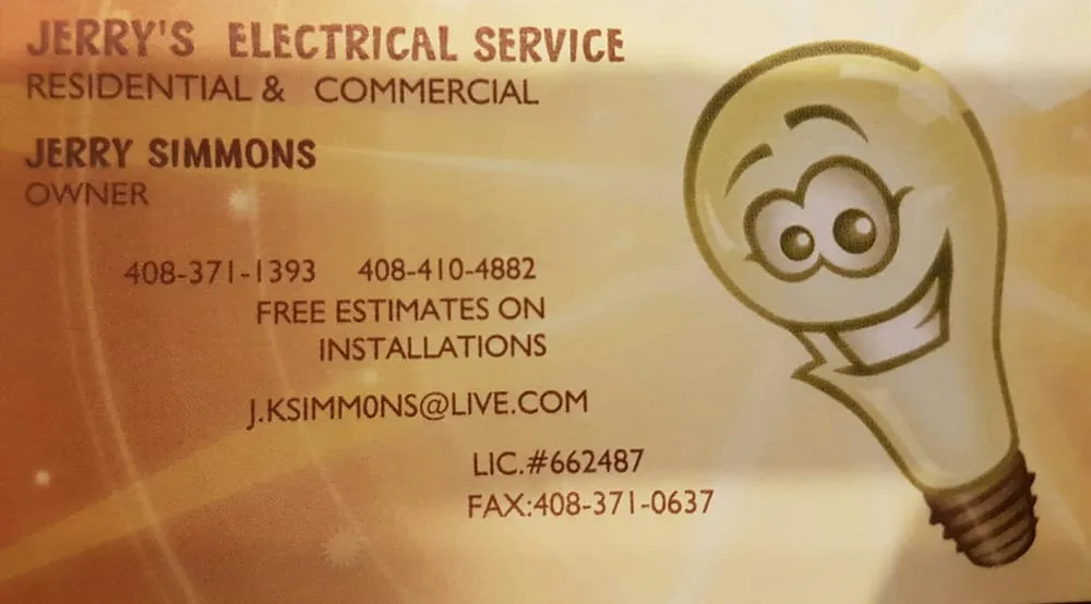 Slide of Jerry's Electrical Service