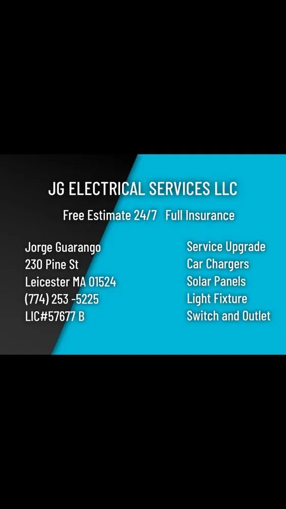 Slide of JG Electrical services