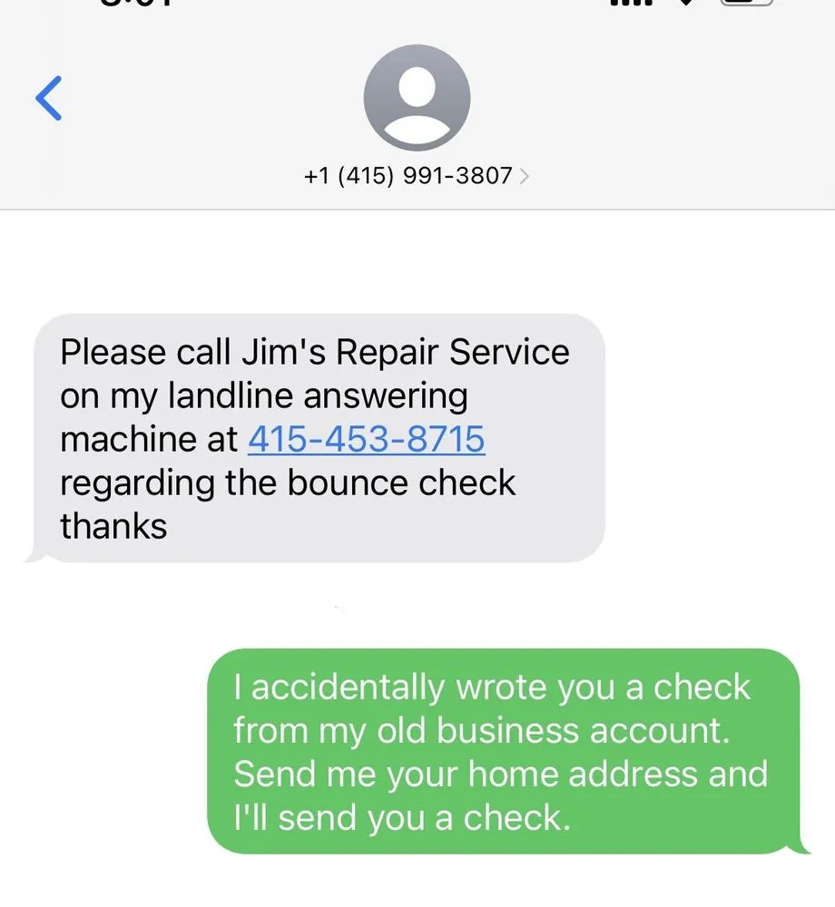 Slide of Jim's Repair Service