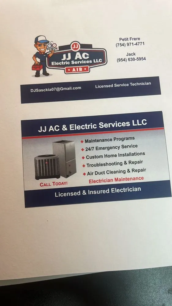 Slide of Jj Ac & Electric Services