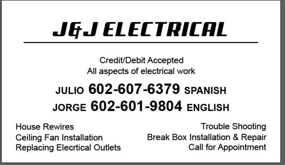Slide of J&J Electrical
