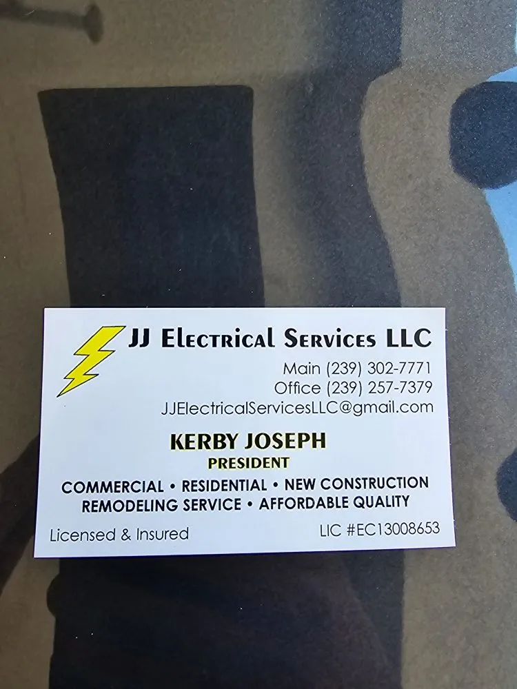 Slide of JJ Electrical Services