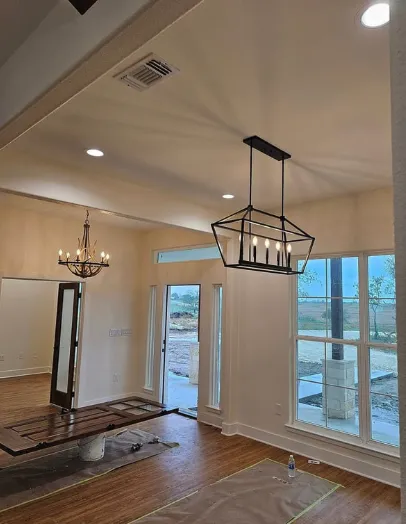 Expert electrician providing lighting installation in Lott, TX - JM Electrical Services