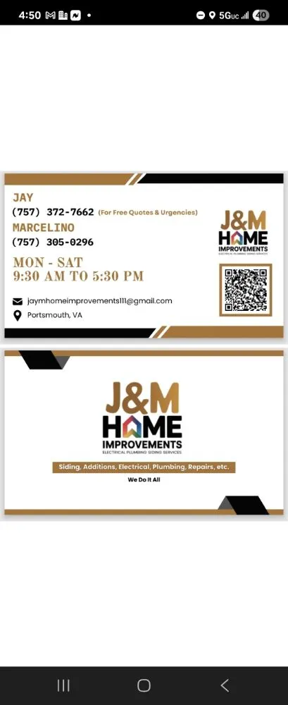 Slide of J&M Home Improvements