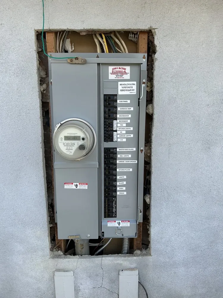 Professional electrician providing outlet and switch repair in Canyon Country, CA - John K. McCraw Electrical