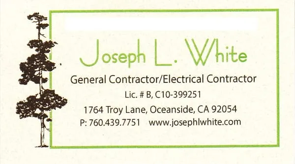 Joseph L White Contractor Logo
