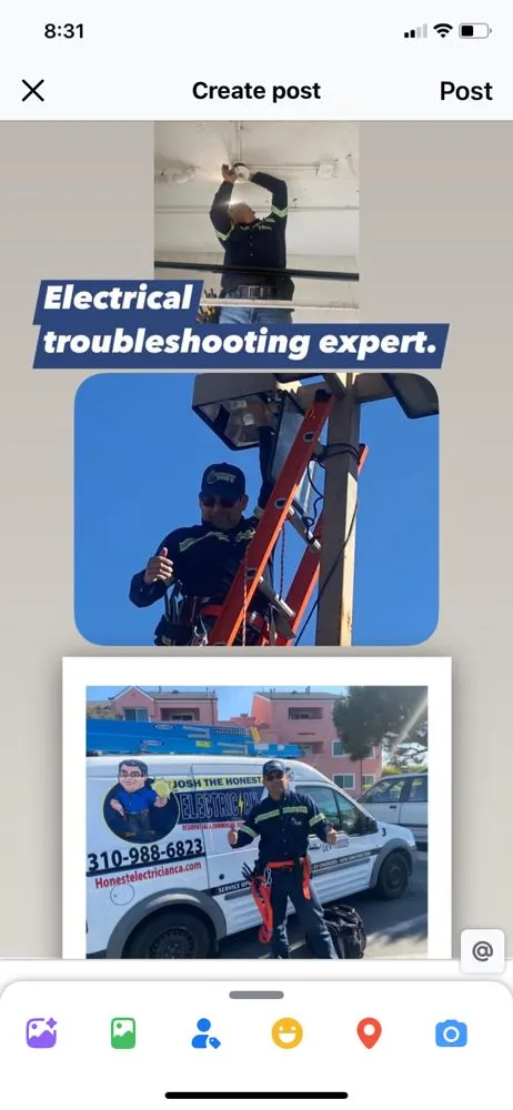 Slide of Josh the Honest Electrician