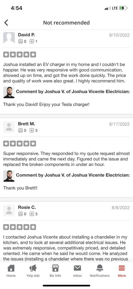 Slide of Joshua Vicente Electrician