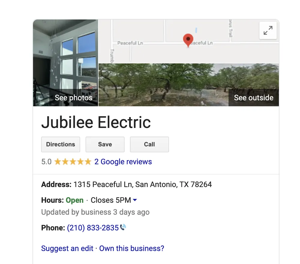 Slide of Jubilee Electric