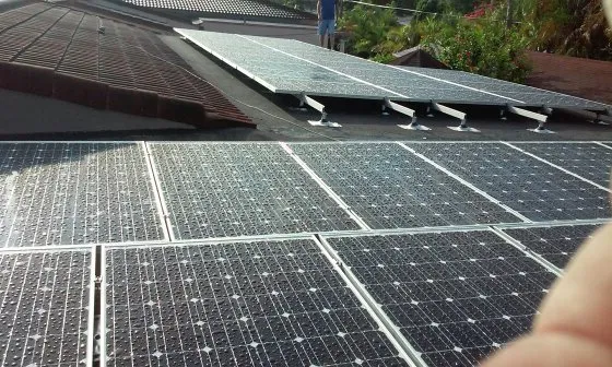 Slide of Just Electric and Solar