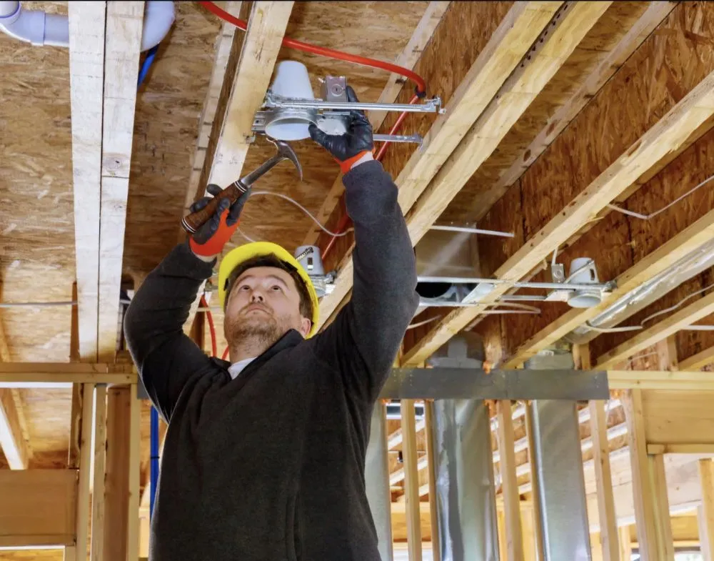 Affordable electrical service for homes in wiring installation,  by 