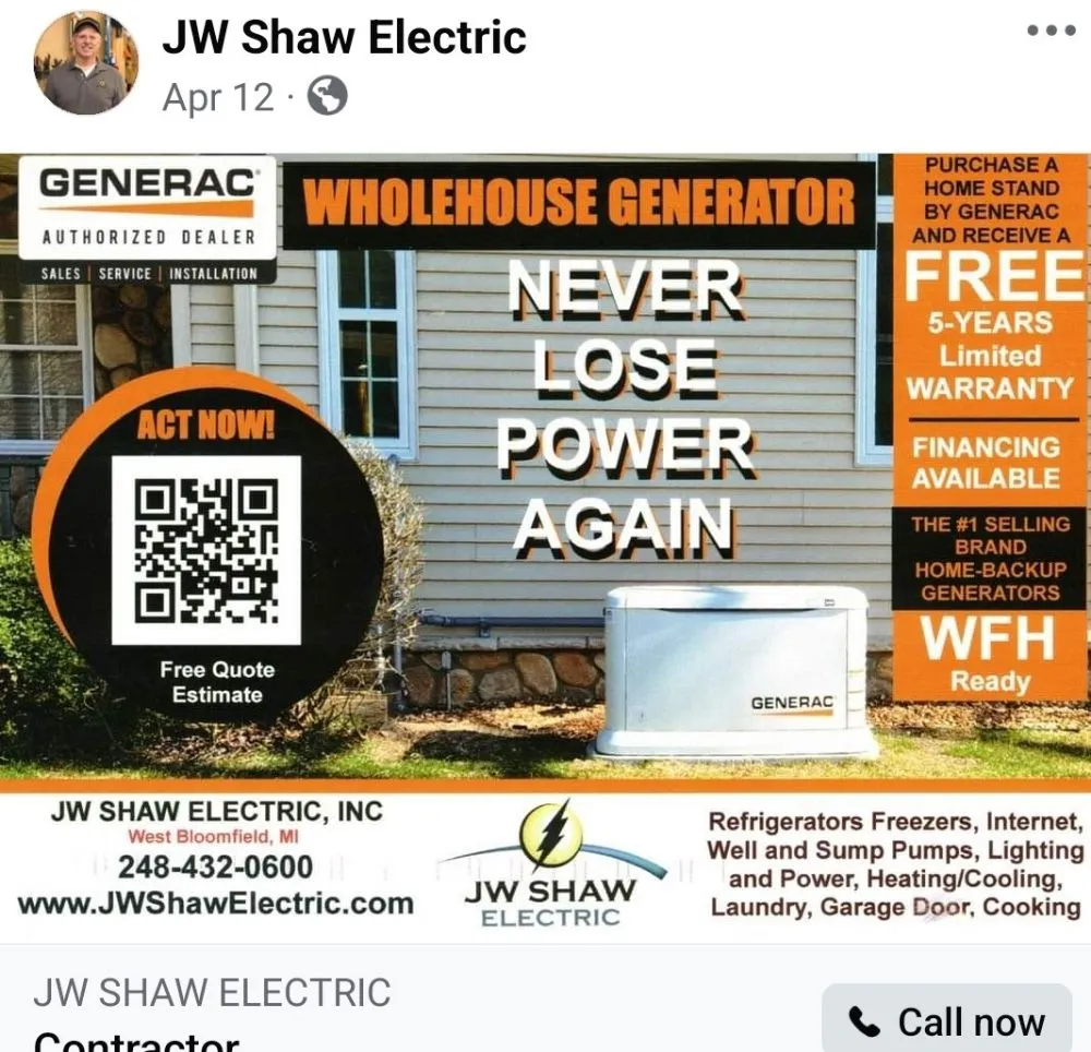 Slide of JW Shaw Electric