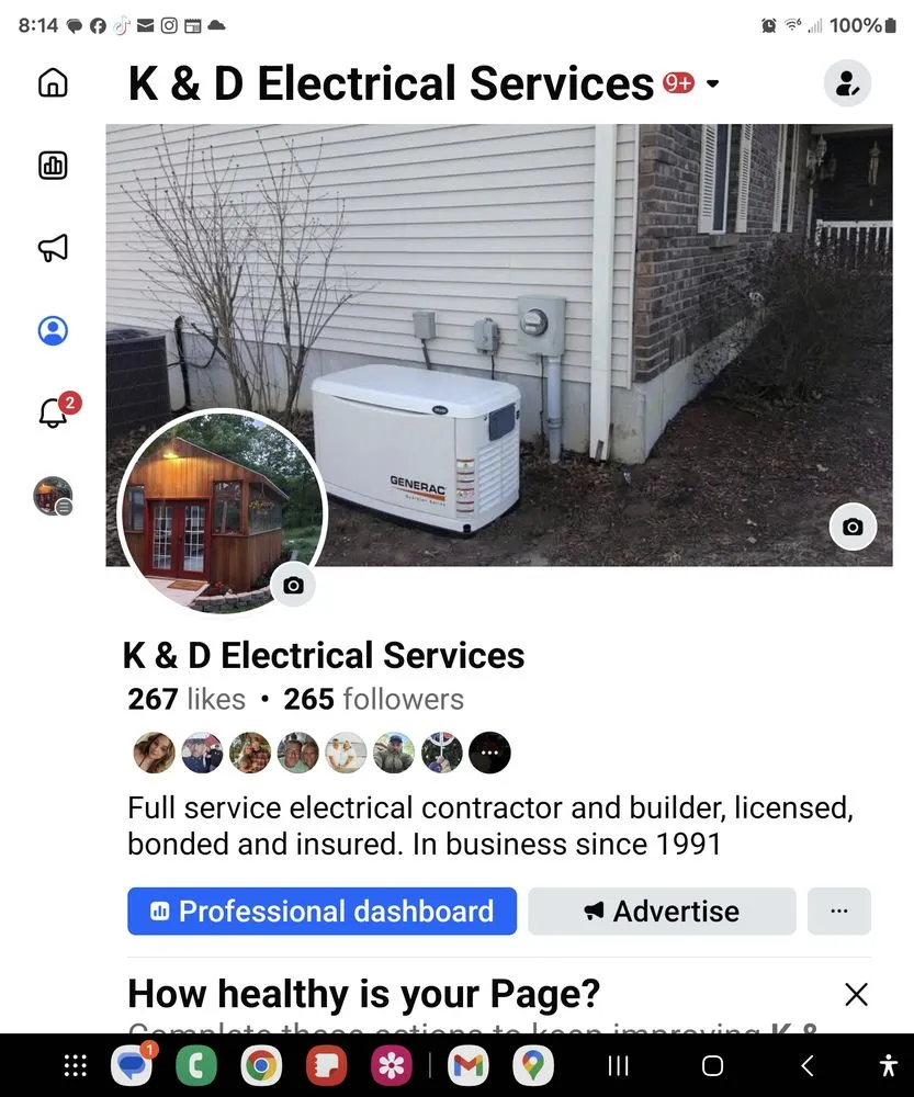 Slide of K & D Electrical Services