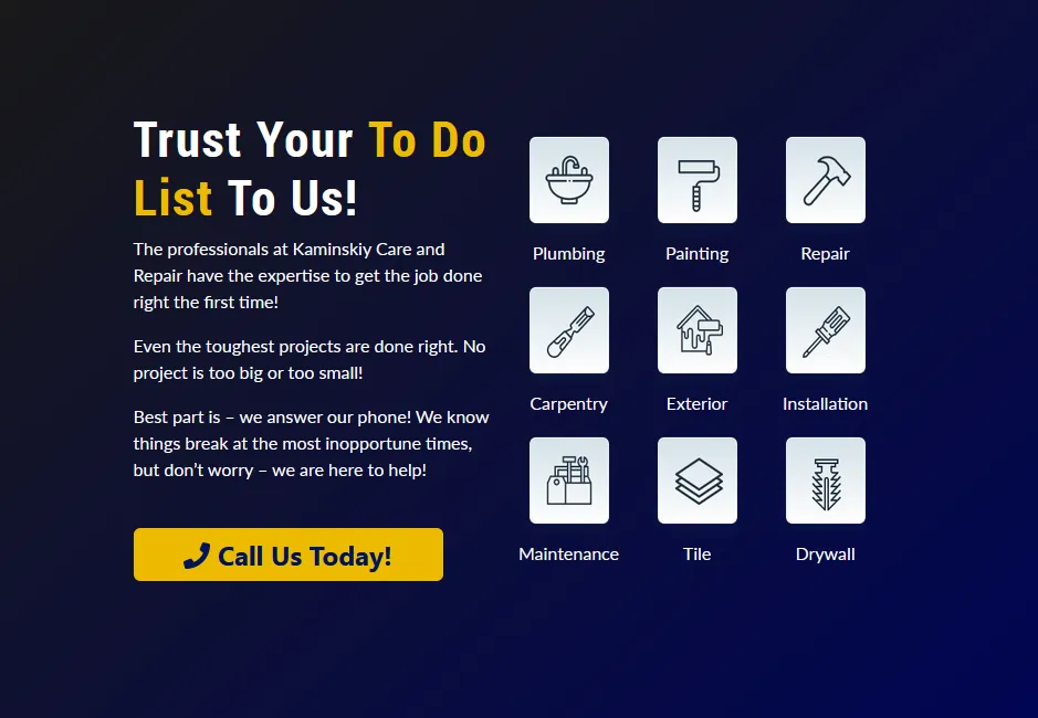 Slide of Kaminskiy Care & Repair