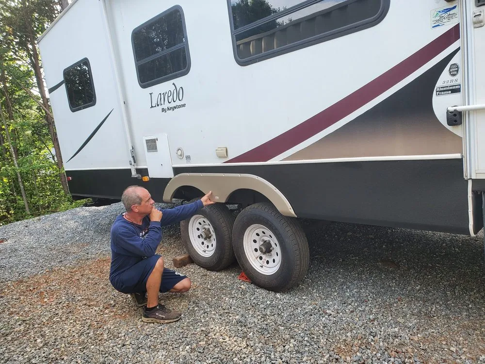 Affordable lighting installation in Mill Spring, NC by Keep Camping