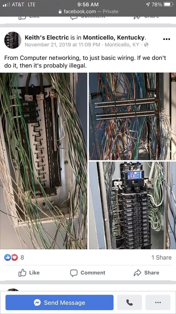 Licensed electrician providing emergency electrical service in Bronston, KY - Keith's Electric Service