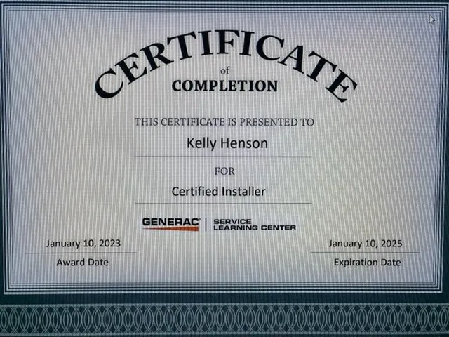 Slide of Kelly Henson Electric