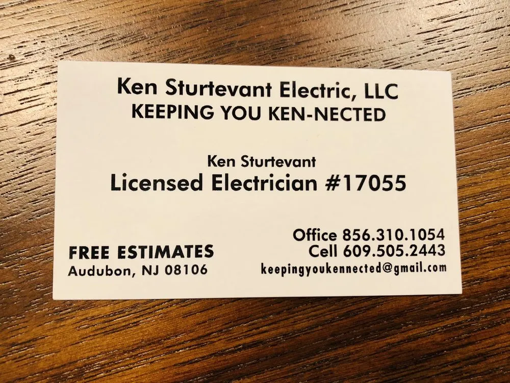 Slide of Ken Sturtevant Electrical Contractor